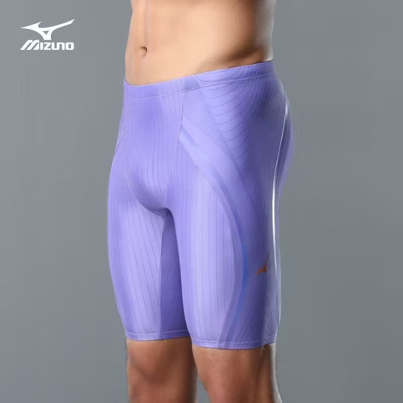 Swim Trunk Quick Dry - กางเกงว่ายน้ำผู้ชาย Mizuno แห้งเร็ว ทนต่อคลอรีน ชุดว่ายน้ำสำหรับการฝึกซ้อมและแข่งขันระดับมืออาชีพ พร้อมซับในป้องกัน