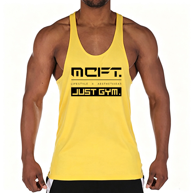 เสื้อกล้ามออกกำลังกายผู้ชายผ้า - Tank Top Muscle บทวิจารณ์และราคา